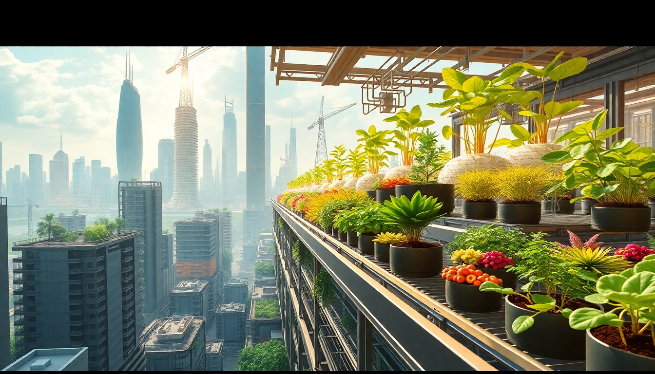 2030年代を見据えた未来の食卓と持続可能な都市のイメージ