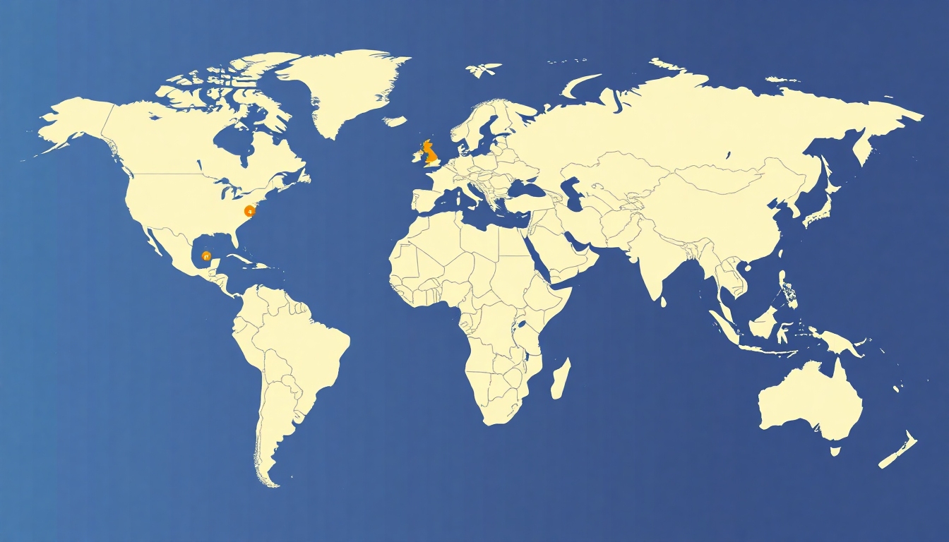 世界地図と主要代替プロテイン企業ロゴが並ぶ業界マップのイメージ